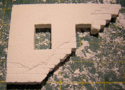 Broken Plaster effect