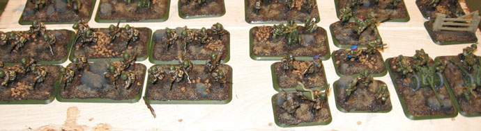 The mid point of the basing process