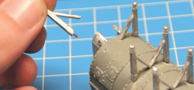 Pinning the radio aerials