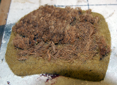 An example of the painted wheat base