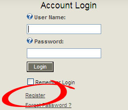 Click on Register...
