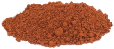 A sample of the Standard Rust pigment powder