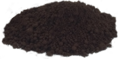 A sample of the Track Brown pigment powder