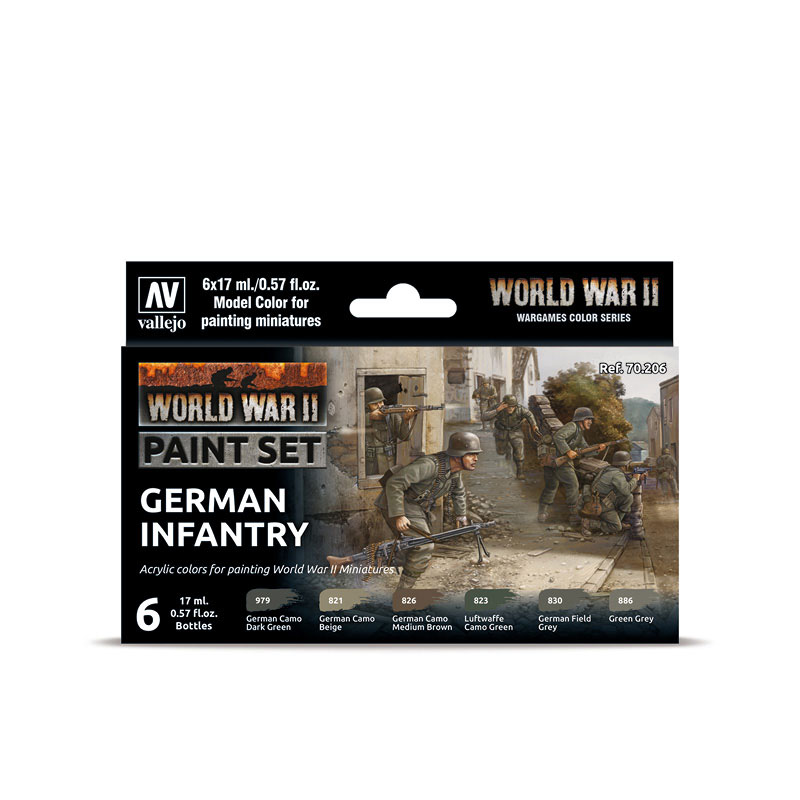 WWII German Waffen SS Paint Set (70207)
