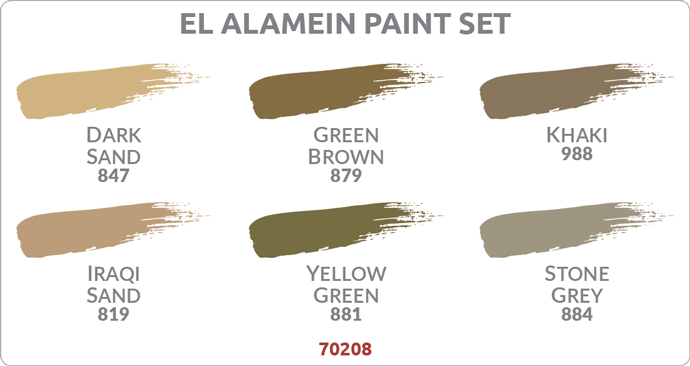 WWII American Armour and Infantry Paint Set (70203)