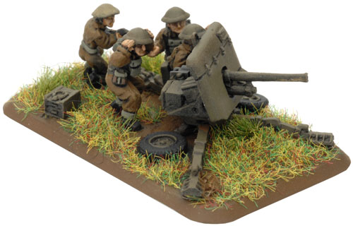 An example of a 2pdr Anti-tank gun with crew