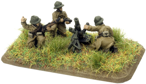 An example of a 81mm mortar team