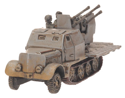 SdKfz 7/1 (Quad 2cm) (GE168), with Armoured Half-track