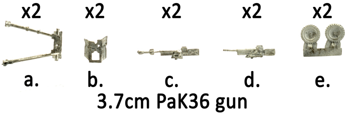 3.7cm PaK36 gun (Gebirgsj&auml;ger) (GE504)