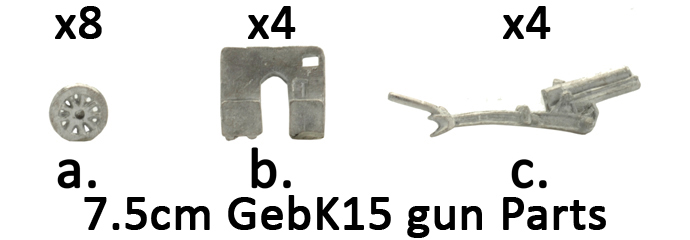 7.5cm GebK15 gun (Gebirgsjäger) (GE553)