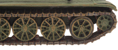 A rubber rimmed wheel was often added to the centre