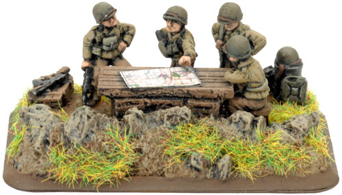 Field Artillery Battery Staff Team with Scenic Base (UBX07)