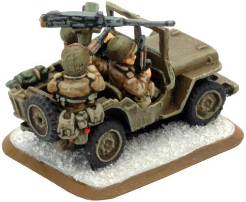 sprue US American Army Jeep and Crew 2 Vehicles 15mm Flames of War 