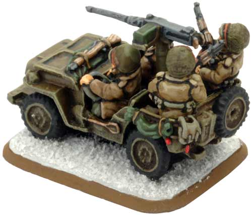 15mm Flames of War 2 Vehicles sprue US American Army Jeep and Crew 