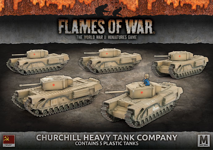 Details about   Flames of War SBX56 Soviet Churchill Heavy Tank Company Single Sprues 