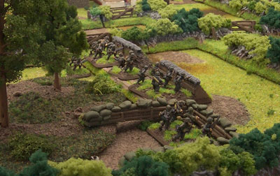 The 2nd Grenadier Platoon moves into trenches