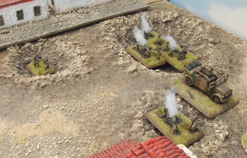 The mortar platoon try to lend some assistance by providing a smoke screen
