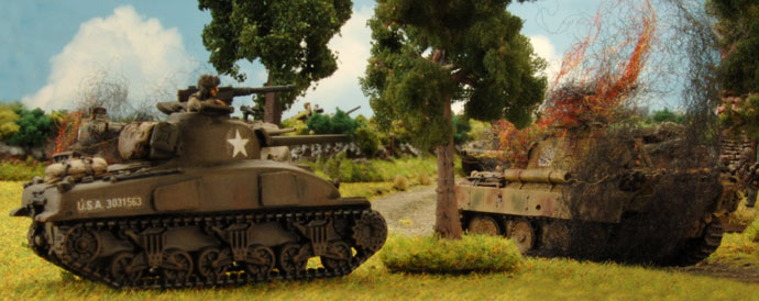 The 3rd Tank Platoon commander knocks out Barkmann