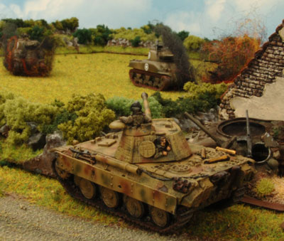Barkmann takes out the company command Sherman