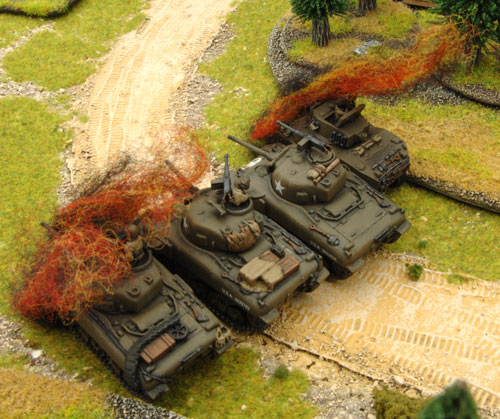 More burning American armour