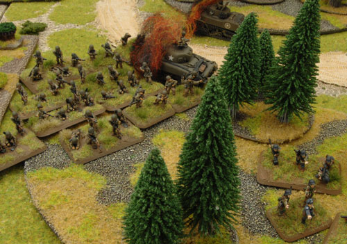 The Assault platoon in pursuit of the HG Pioneers