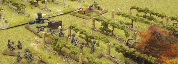 The Americans make a push for the objective.