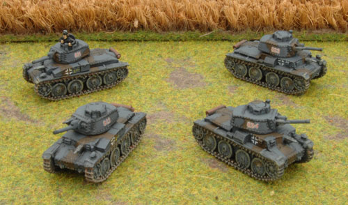 The Panzer 38(t) B platoon