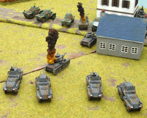 The 8-rad platoon take on the Panhards
