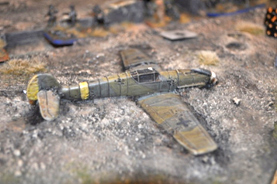 A downed Bf 109 from Steve&rsquo;s table
