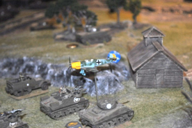 A Bf 109 harasses the Allies