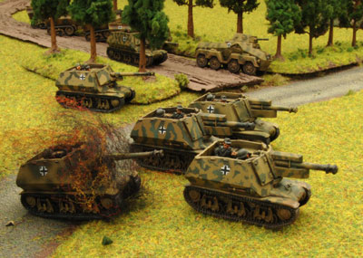 3rd StuG Platoon advances through 2nd Platoon 3rd StuG Platoon advances through 2nd Platoon
