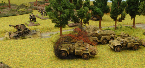 One armoured car destroyed One armoured car destroyed