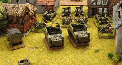 Taking position in the village