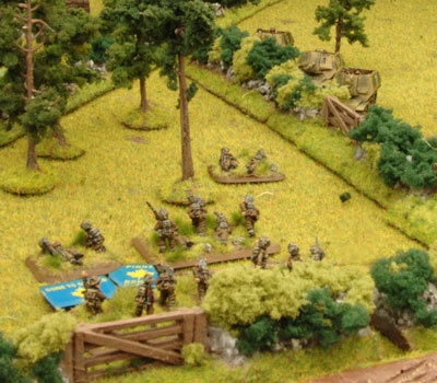 StuGs fire on the 2nd Rifle Platoon