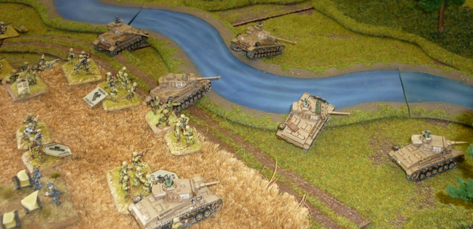 Phil's Panzer cross the river Phil's Panzer cross the river