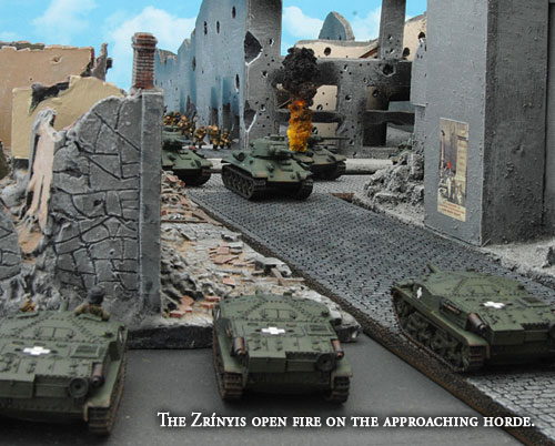 Zrinyis open fire