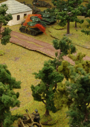 Destroyed T-34/85 tanks
