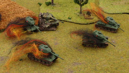 The second Gvardeyskiy Tankovy Company destroyed