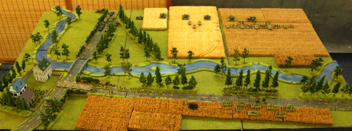 The Battlefeild with troops deployed