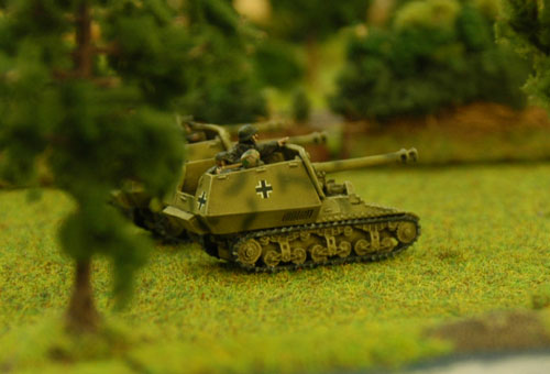 The Marder Is take up firing positions