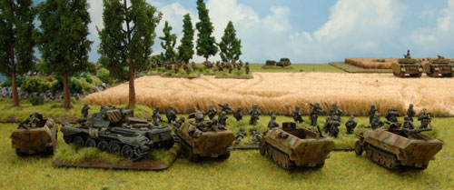 The Panzergrenadiers arrive