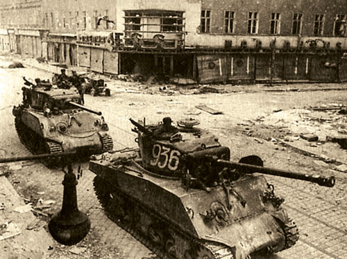 Soviet M4 76mm (M4A2 Sherman) tanks