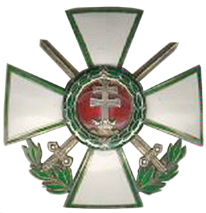 Officer to the Hungarian Order of Merit with War Decoration