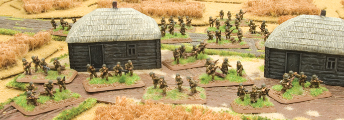 Hungarian infantry take up position