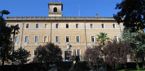 Rear view of Orsini Castle