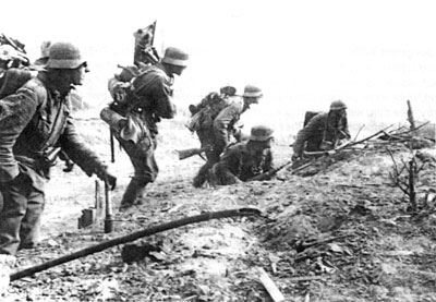 An Assault Troop prepares to attack.