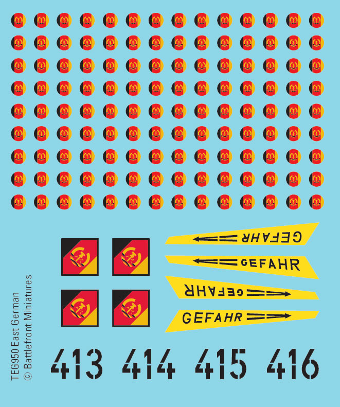 East German Decals  (TEG950)