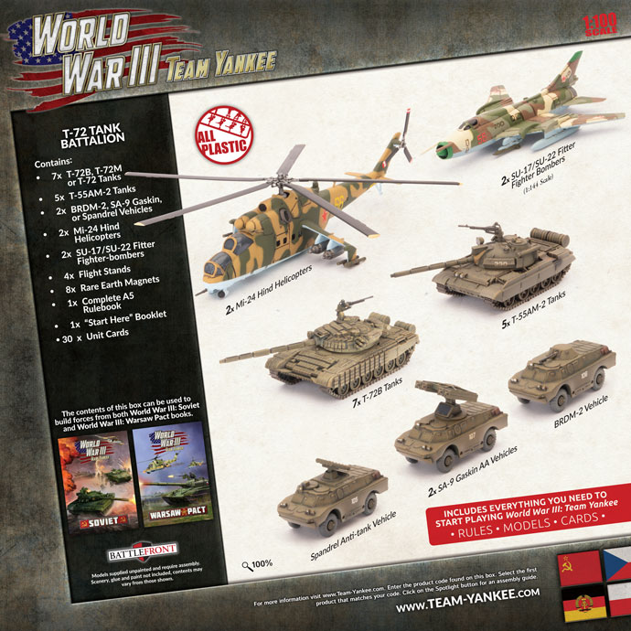Warsaw Pact Starter Force: T-72 Battalion (Plastic) (TWPAB01)