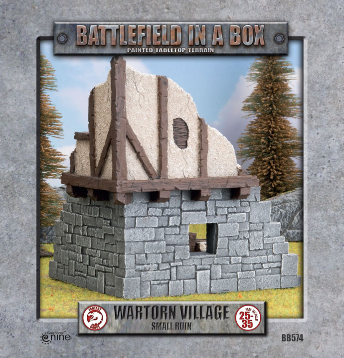 Battlefield in a Box: Wartorn Village - Small Ruin (BB574) 