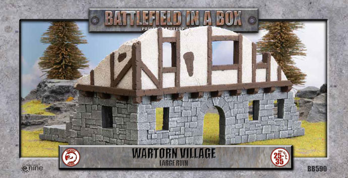 Battlefield in a Box: Wartorn Village - Large Corner (BB590)